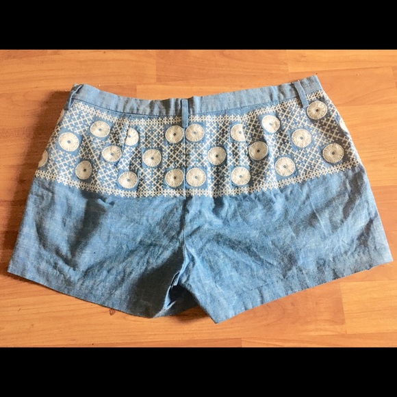 Madewell Cambray Sunstitched Shorts Size 4 - Picture 5 of 6